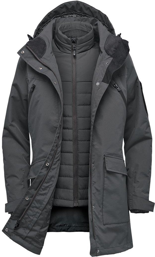 Stormtech Pxr-2w Women’s Fairbanks 5-in-1 Jacket - Graphite - Ladies Xs