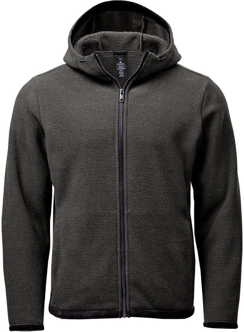Stormtech Qmx-1 Men’s Medusa Fleece Hoody - Charcoal Stripe - Adult s