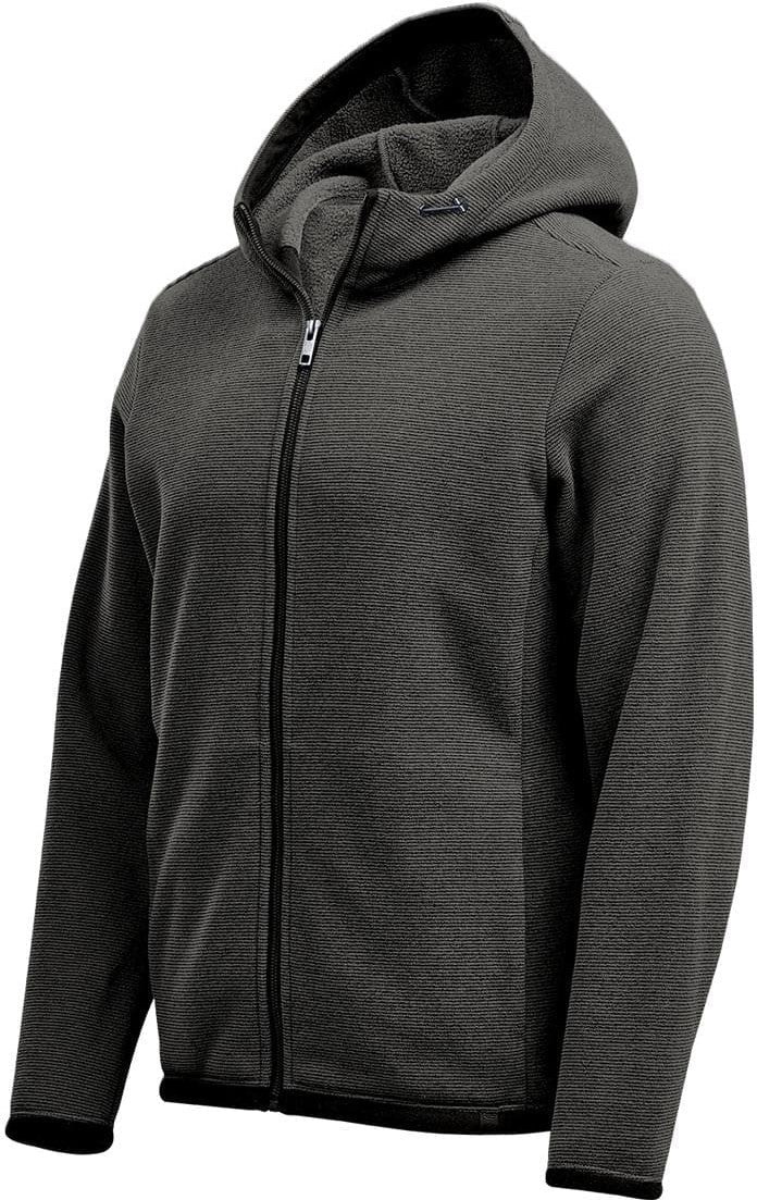 Stormtech Qmx-1 Men’s Medusa Fleece Hoody - Charcoal Stripe