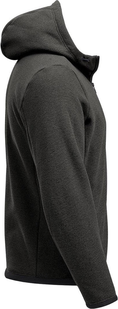 Stormtech Qmx-1 Men’s Medusa Fleece Hoody - Charcoal Stripe