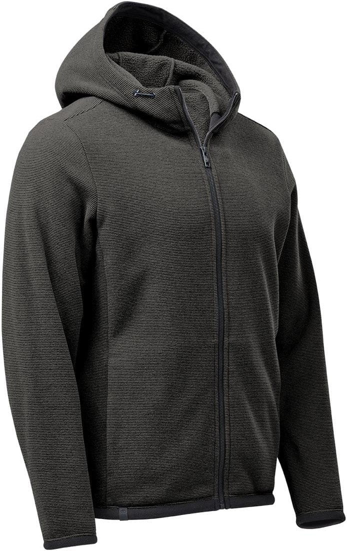 Stormtech Qmx-1 Men’s Medusa Fleece Hoody - Charcoal Stripe