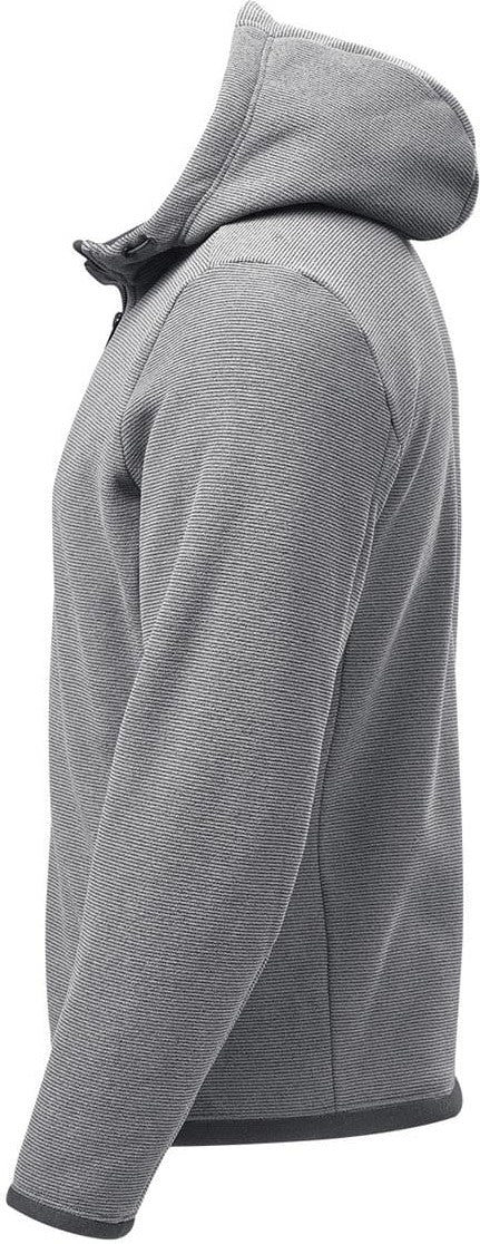 Stormtech Qmx-1 Men’s Medusa Fleece Hoody - Zinc Stripe