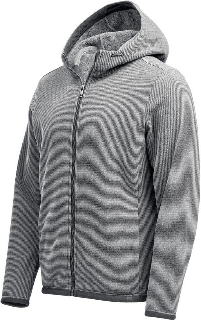 Stormtech Qmx-1 Men’s Medusa Fleece Hoody - Zinc Stripe