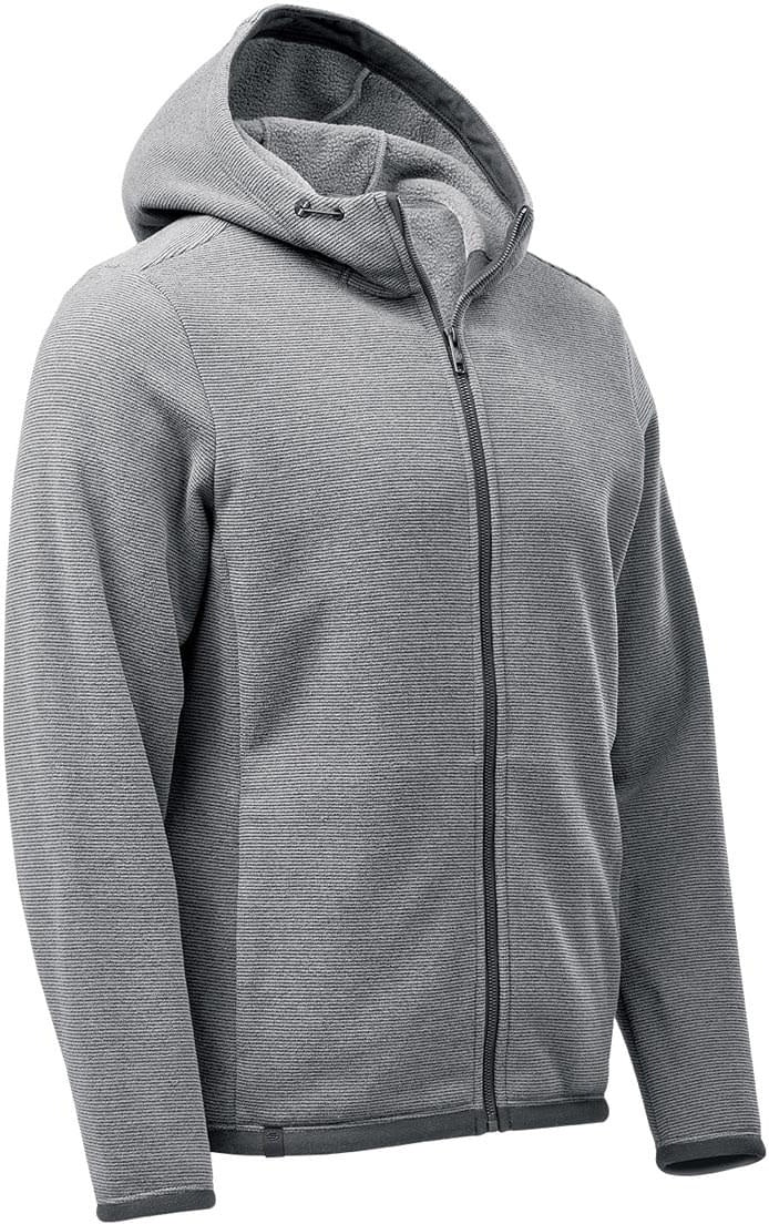 Stormtech Qmx-1 Men’s Medusa Fleece Hoody - Zinc Stripe