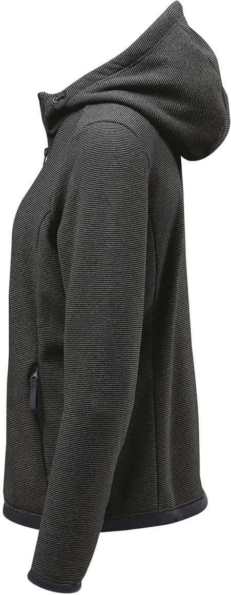 Stormtech Qmx-1w Women’s Medusa Fleece Hoody - Charcoal Stripe