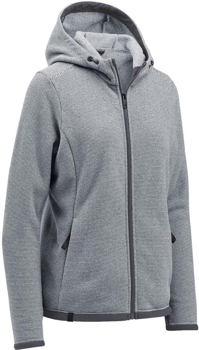 Stormtech Qmx-1w Women’s Medusa Fleece Hoody - Zinc Stripe