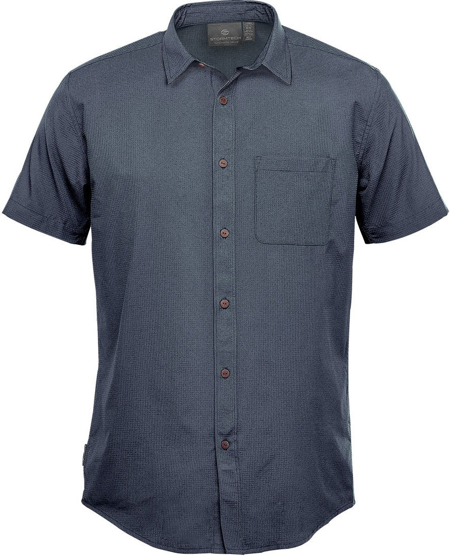 Stormtech Qrt-1 Men’s Azores Quick Dry Shirt - Dark Denim Heather - Adult s