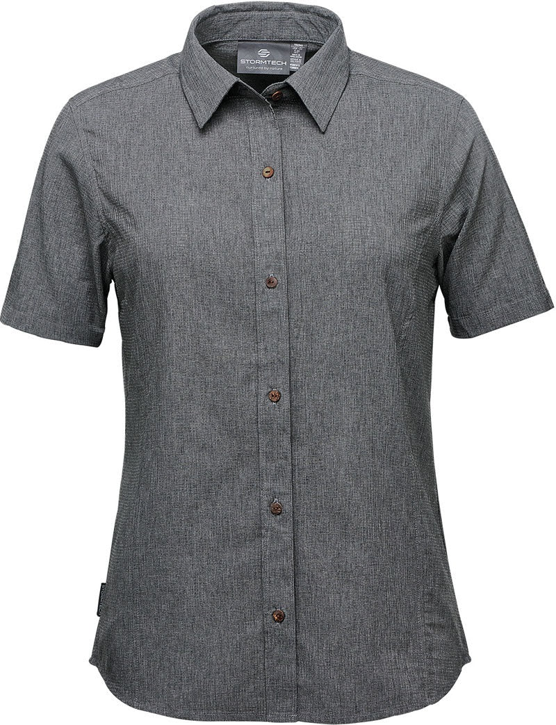 Stormtech Qrt-1w Women’s Azores Quick Dry Shirt - Heather Gray - Ladies Xs