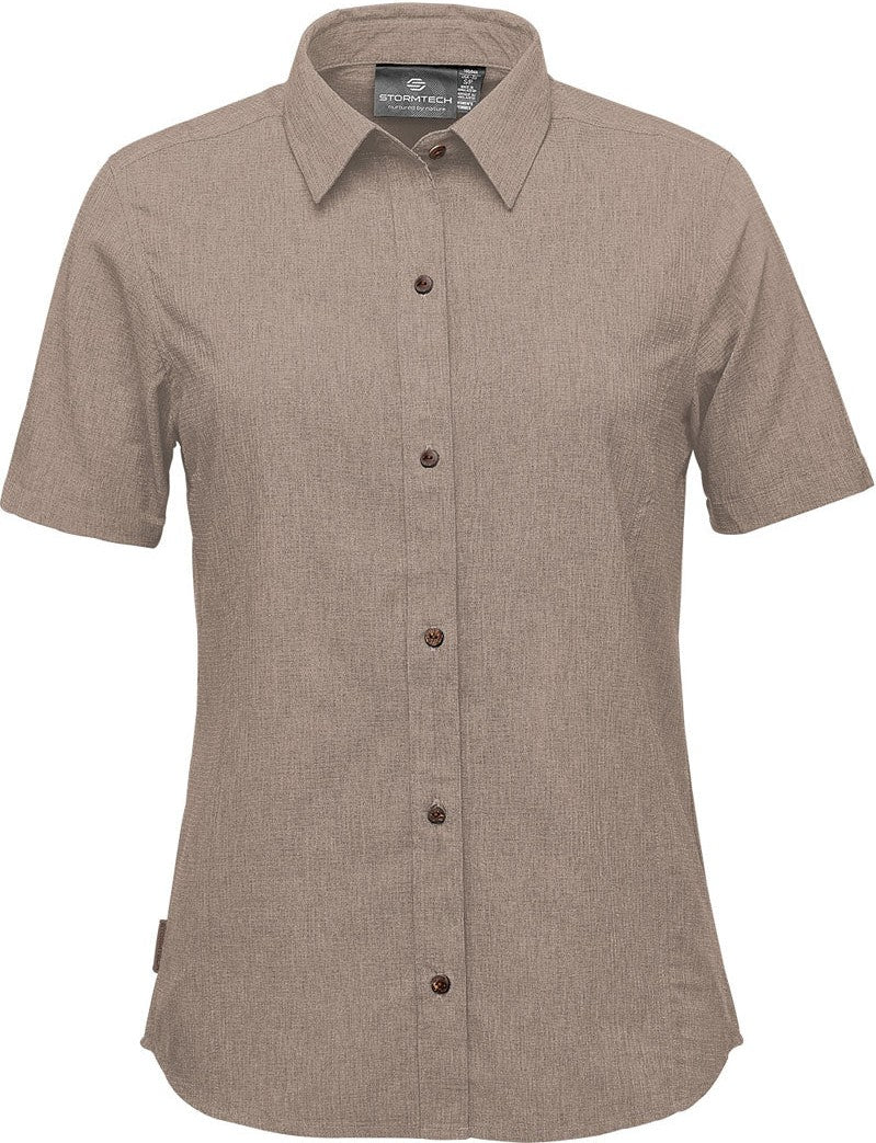 Stormtech Qrt-1w Women’s Azores Quick Dry Shirt - Taupe - Ladies Xs