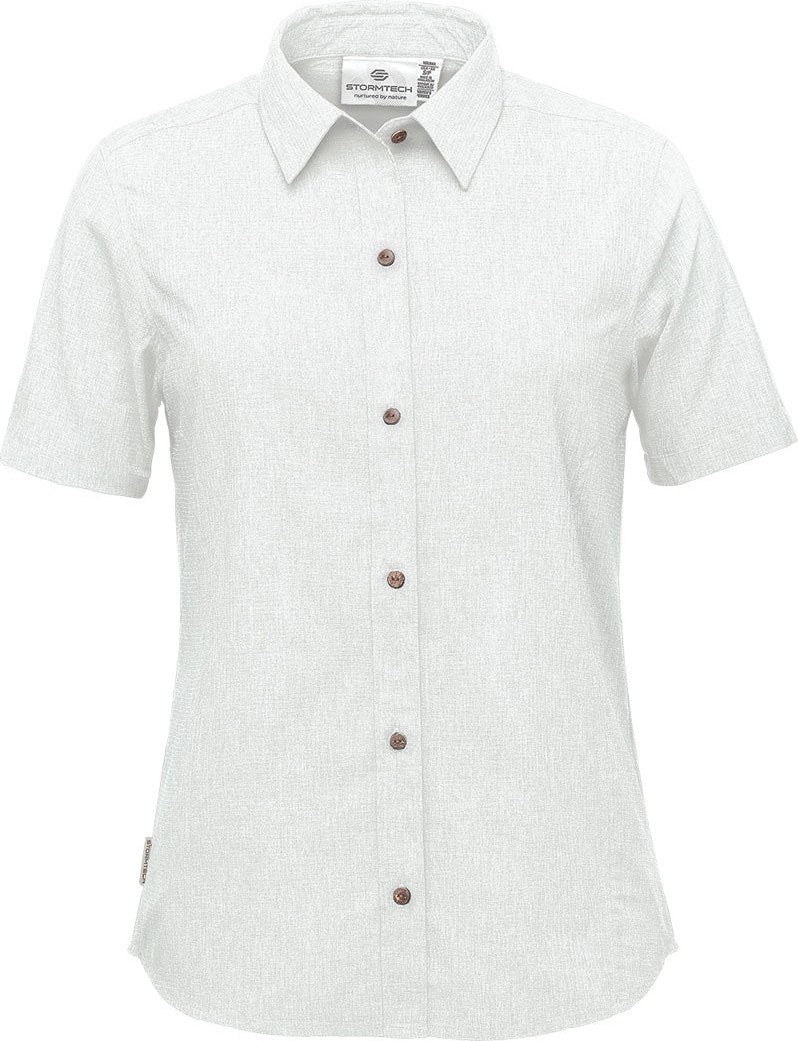 Stormtech Qrt-1w Women’s Azores Quick Dry Shirt - White - Ladies Xs