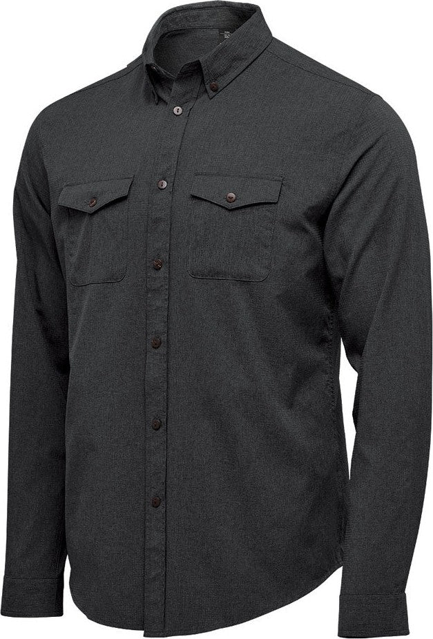 Stormtech Qrt-2 Men’s Azores Quick Dry L/s Shirt - Black