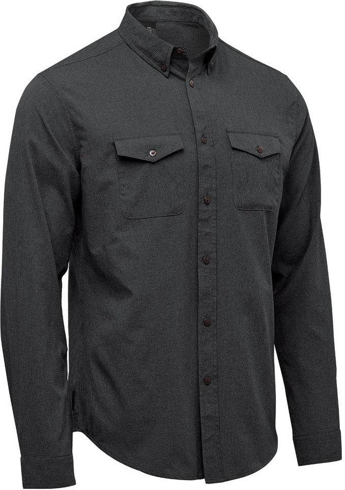 Stormtech Qrt-2 Men’s Azores Quick Dry L/s Shirt - Black