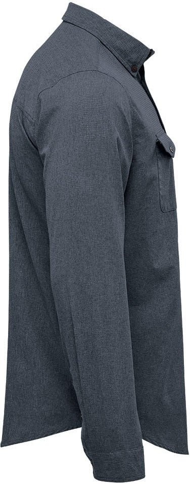 Stormtech Qrt-2 Men’s Azores Quick Dry L/s Shirt - Dark Denim Heather
