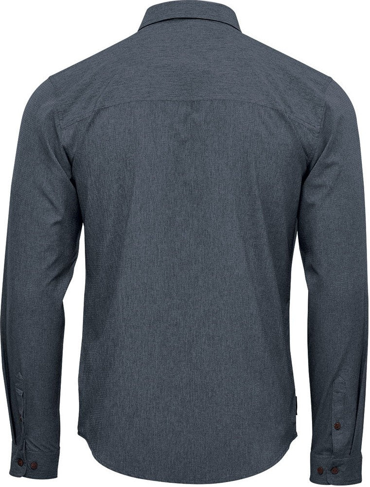 Stormtech Qrt-2 Men’s Azores Quick Dry L/s Shirt - Dark Denim Heather - Adult s
