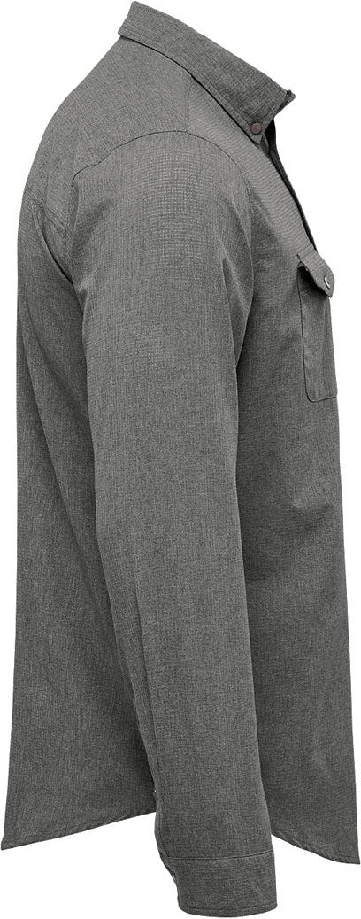 Stormtech Qrt-2 Men’s Azores Quick Dry L/s Shirt - Heather Gray