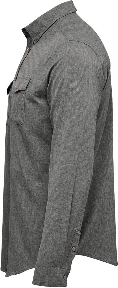 Stormtech Qrt-2 Men’s Azores Quick Dry L/s Shirt - Heather Gray