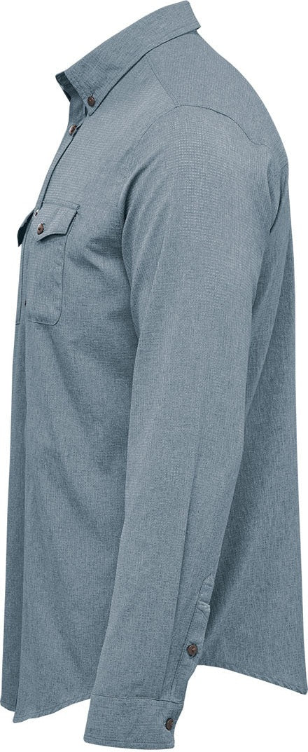 Stormtech Qrt-2 Men’s Azores Quick Dry L/s Shirt - Retro Blue