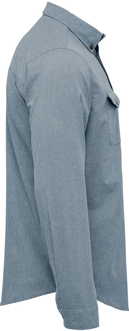 Stormtech Qrt-2 Men’s Azores Quick Dry L/s Shirt - Retro Blue