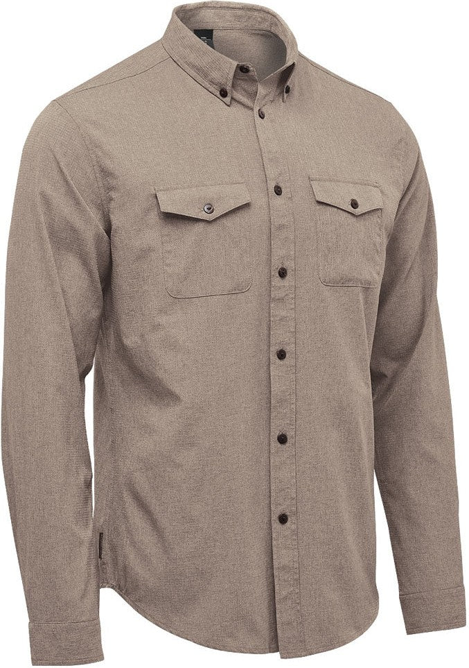 Stormtech Qrt-2 Men’s Azores Quick Dry L/s Shirt - Taupe