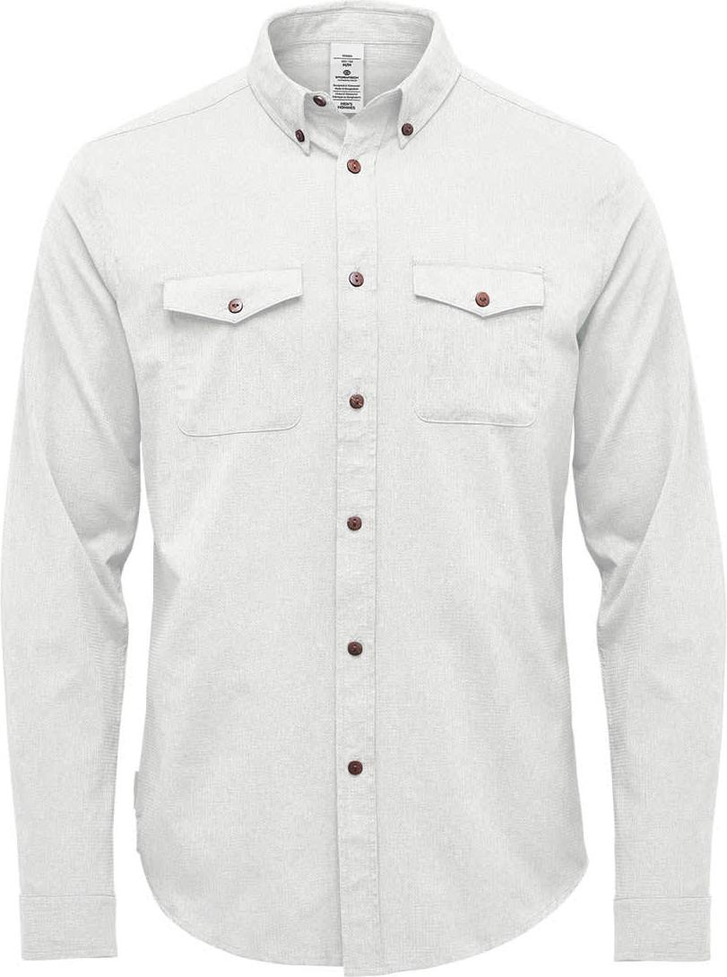 Stormtech Qrt-2 Men’s Azores Quick Dry L/s Shirt - White - Adult s