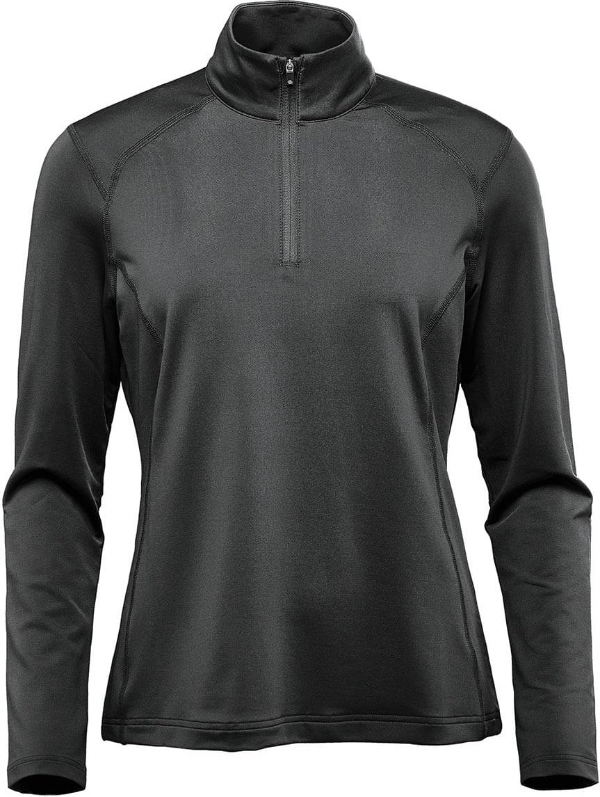 Stormtech Qt-1w Women’s Augusta 1/4 Zip Long Sleeve - Black - Ladies Xs