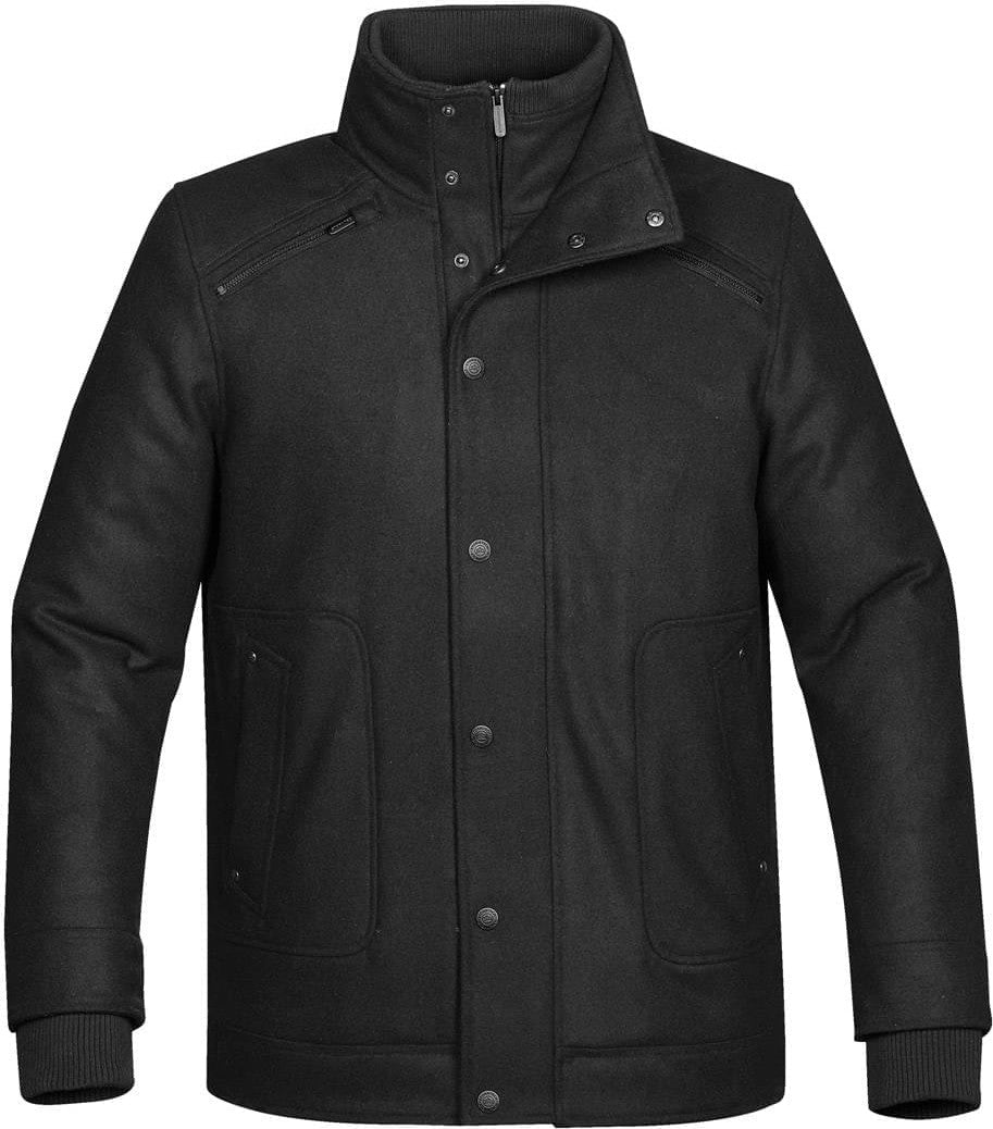 Stormtech Rcw-1 Men’s Quarterdeck Wool Coat - Black - Adult m