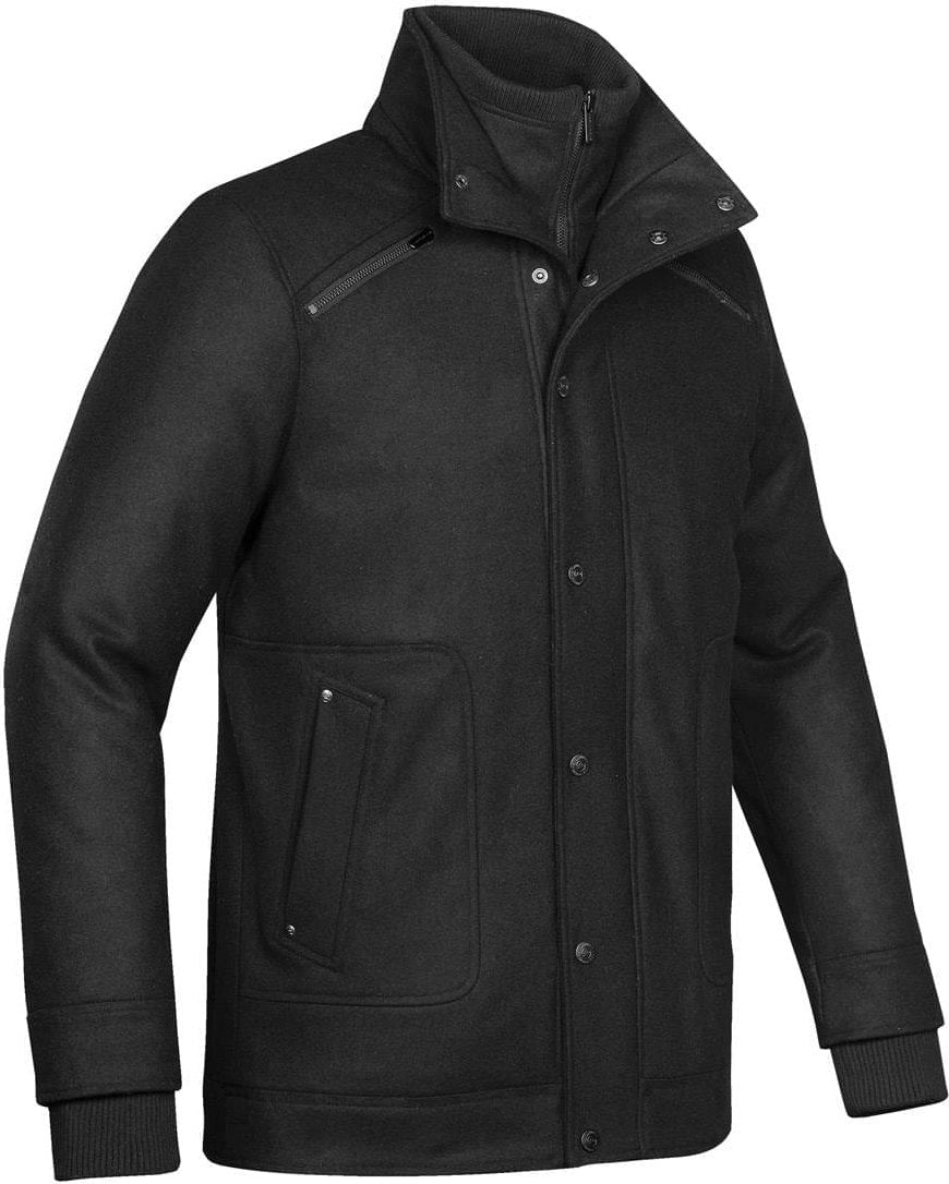 Stormtech Rcw-1 Men’s Quarterdeck Wool Coat - Black