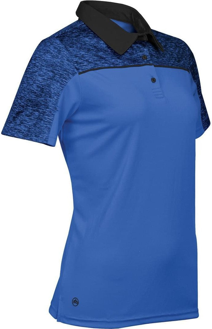 Stormtech Rfp-1w Women’s Silverback H2x-dry Polo - Azure Blue Black Heather