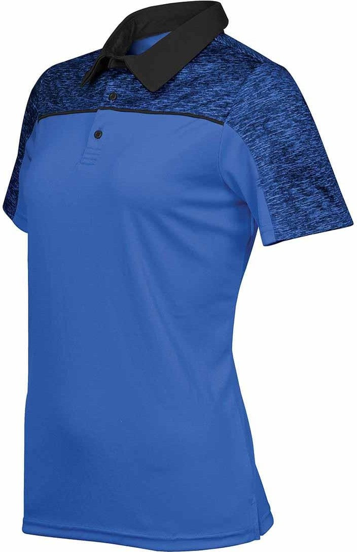 Stormtech Rfp-1w Women’s Silverback H2x-dry Polo - Azure Blue Black Heather