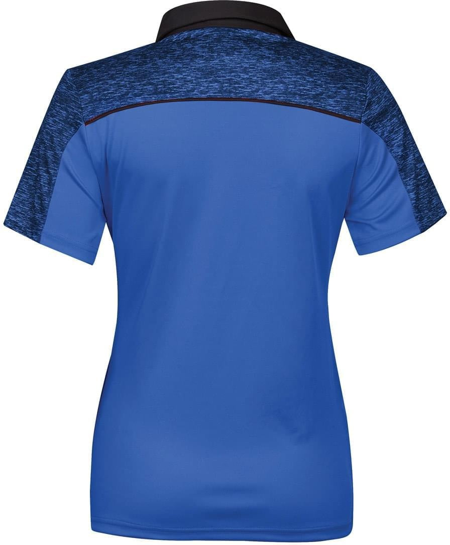 Stormtech Rfp-1w Women’s Silverback H2x-dry Polo - Azure Blue Black Heather - Ladies Xs