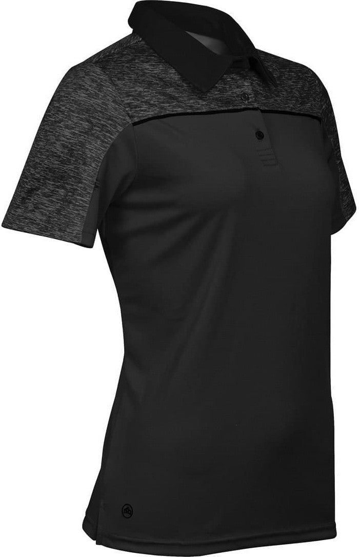 Stormtech Rfp-1w Women’s Silverback H2x-dry Polo - Black Carbon Heather