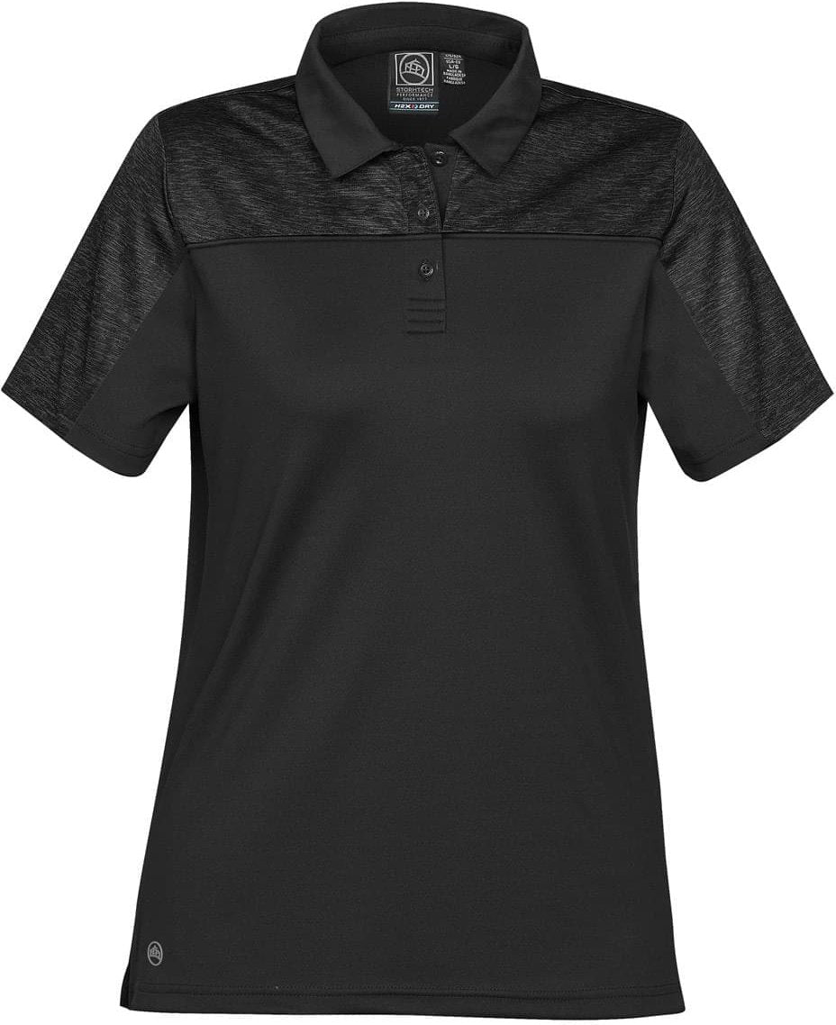 Stormtech Rfp-1w Women’s Silverback H2x-dry Polo - Black Carbon Heather - Ladies Xs