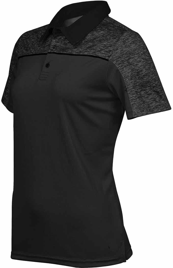 Stormtech Rfp-1w Women’s Silverback H2x-dry Polo - Black Carbon Heather