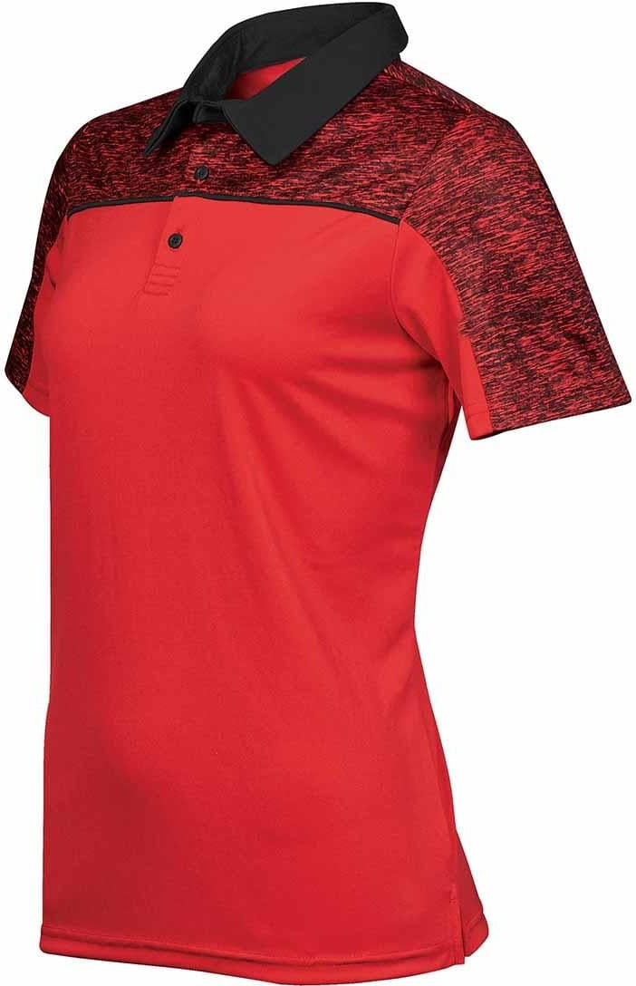 Stormtech Rfp-1w Women’s Silverback H2x-dry Polo - Bright Red Black Heather