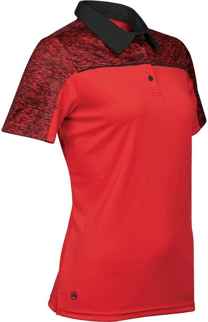 Stormtech Rfp-1w Women’s Silverback H2x-dry Polo - Bright Red Black Heather