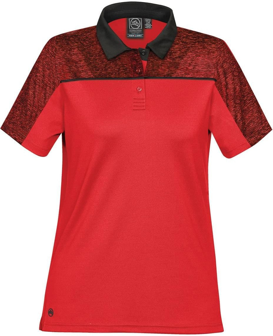 Stormtech Rfp-1w Women’s Silverback H2x-dry Polo - Bright Red Black Heather - Ladies Xs