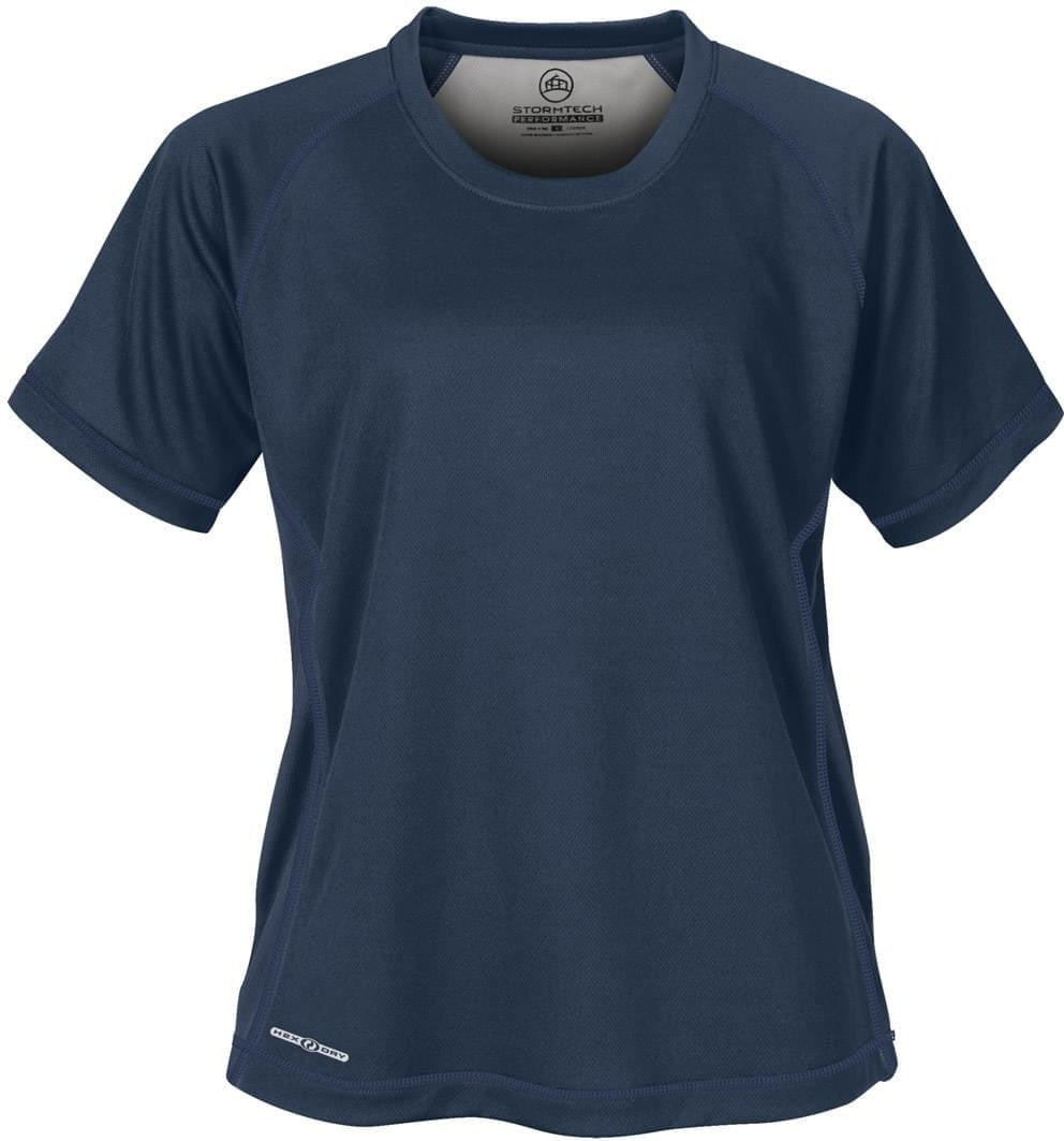 Stormtech Sat035 Women’s H2x-dry Short Sleeve Tee - Navy - Ladies Xs