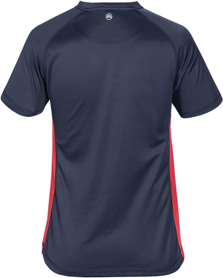 Stormtech Sat035 Women’s H2x-dry Short Sleeve Tee - Navy Scarlet