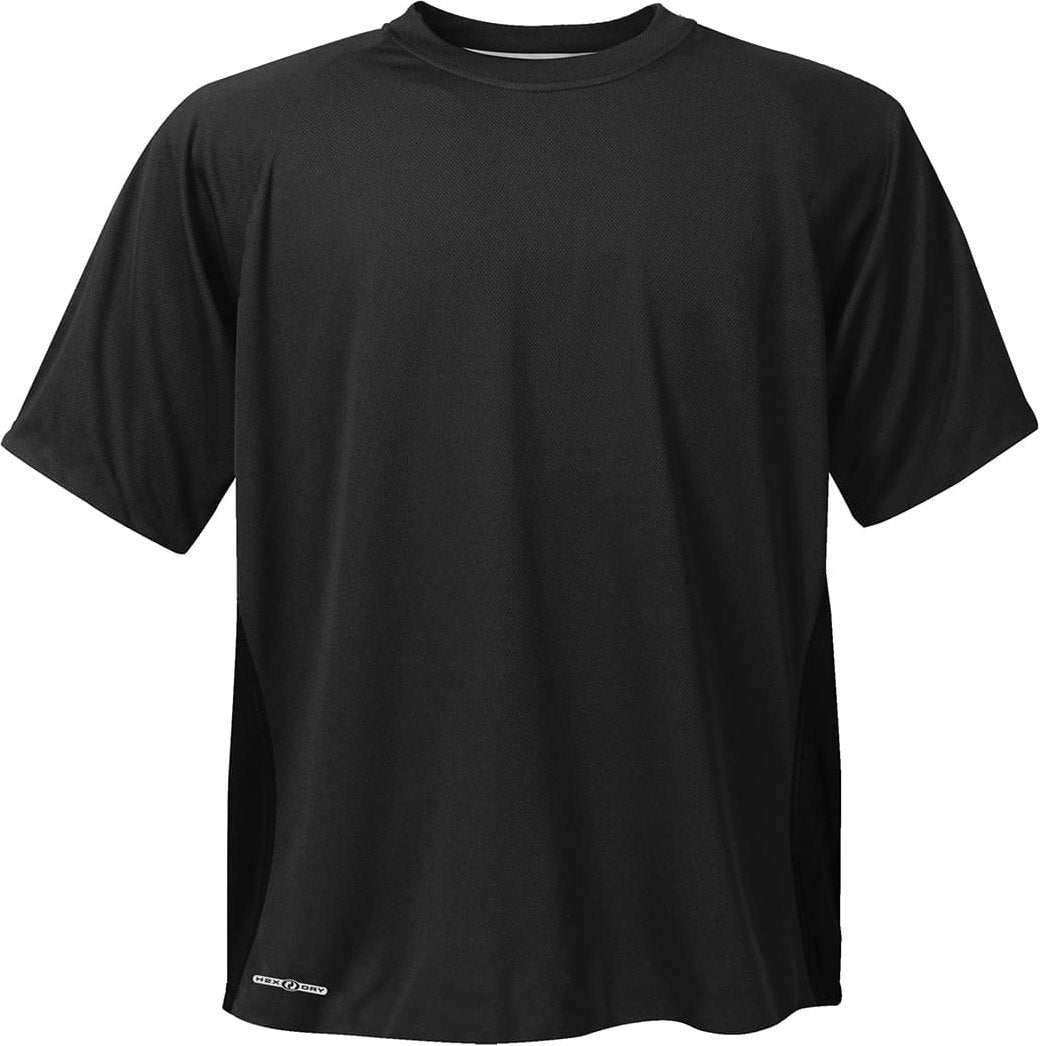 Stormtech Sat037 Men’s H2x-dry Short Sleeve Tee - Black - Adult 3xl
