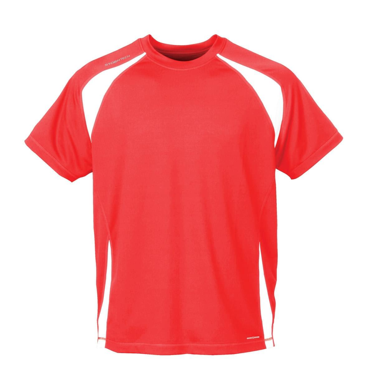 Stormtech Sat100y Youth H2x-dry Jersey - Scarlet Tech White