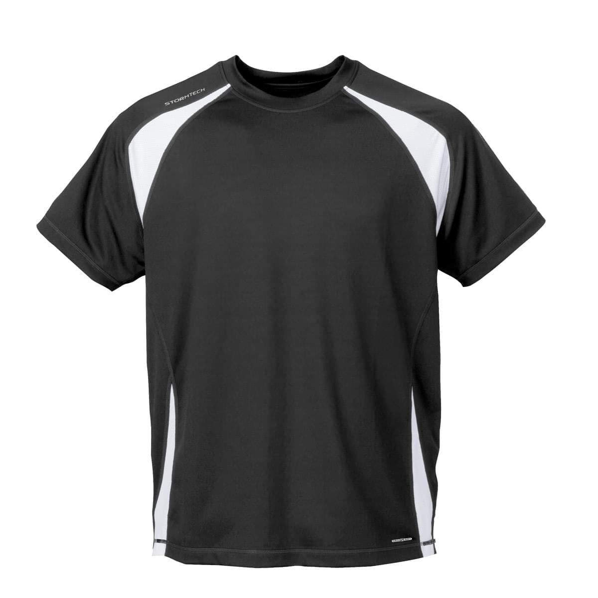 Stormtech Sat100y Youth H2x-dry Jersey - Tech Black White