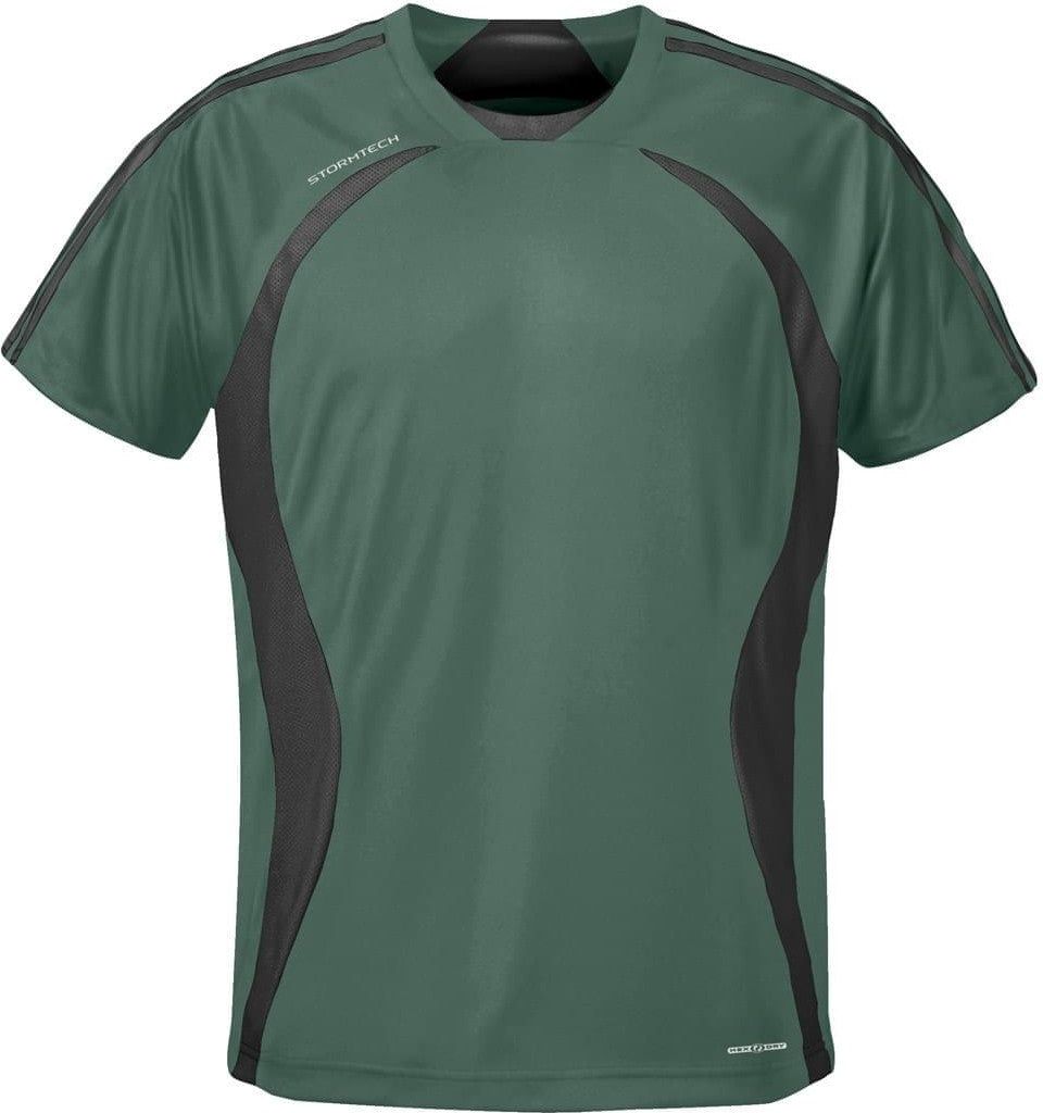 Stormtech Sat120 Men’s H2x-dry Jersey - Forest - Tech Black - Adult s