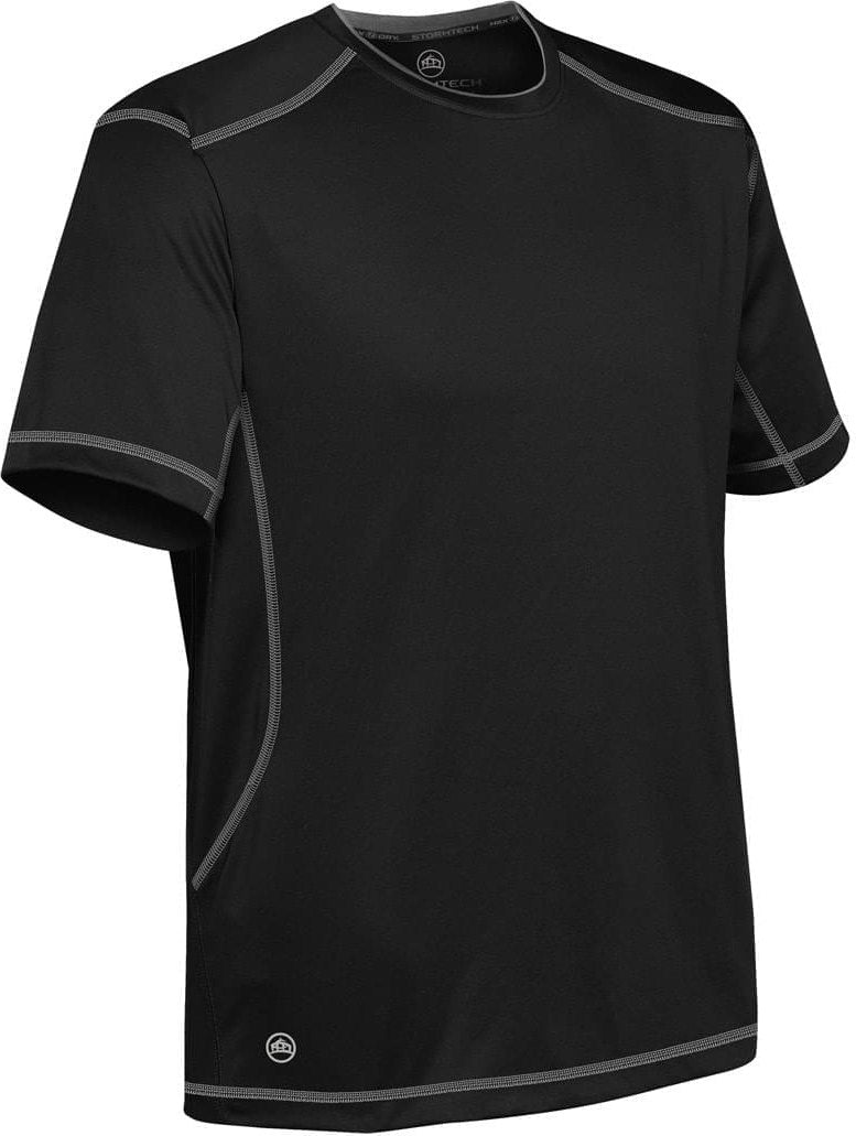 Stormtech Sat400 Men’s H2x-dry Hybrid Tee - Black Granite