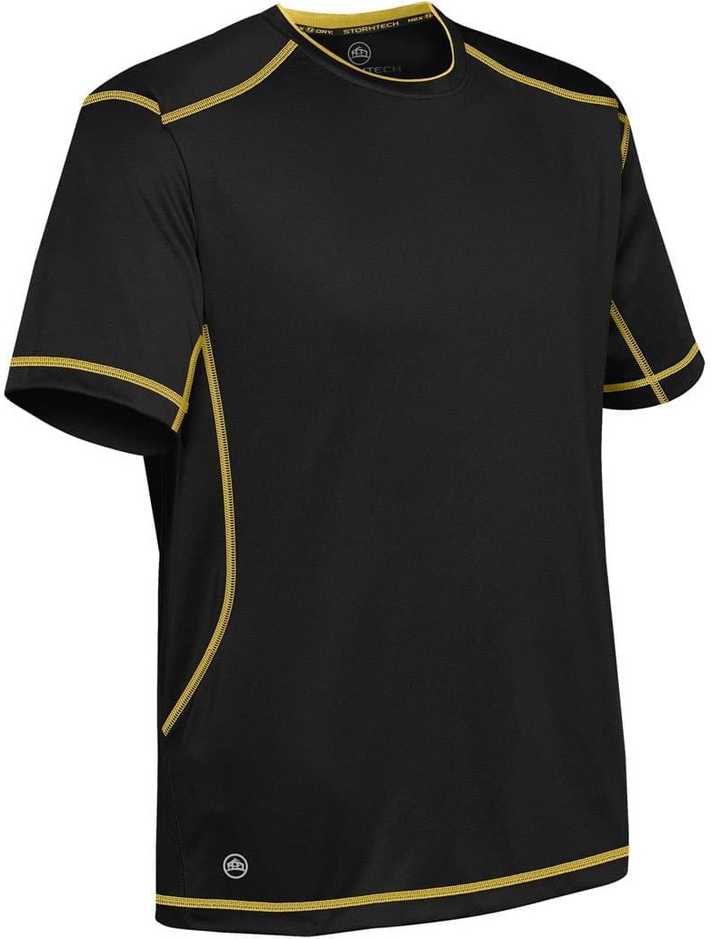 Stormtech Sat400 Men’s H2x-dry Hybrid Tee - Black Sundance