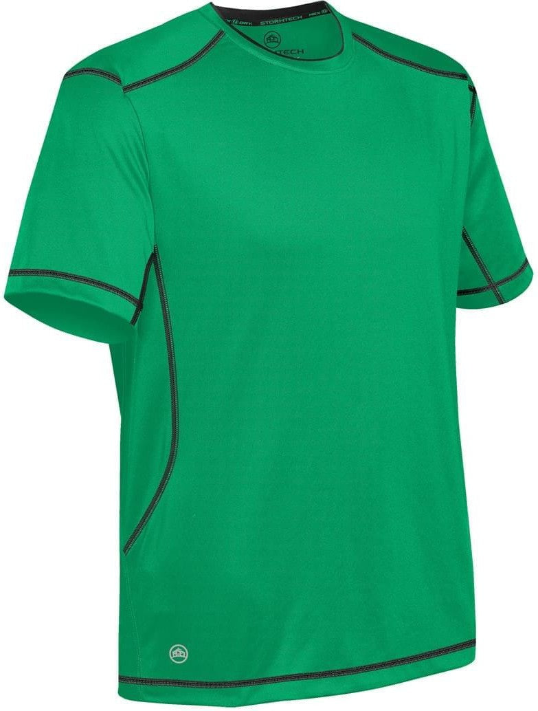 Stormtech Sat400 Men’s H2x-dry Hybrid Tee - Kelly Green Black