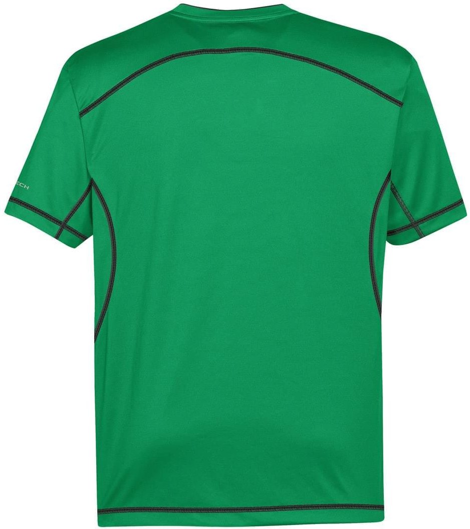 Stormtech Sat400 Men’s H2x-dry Hybrid Tee - Kelly Green Black - Adult Xs
