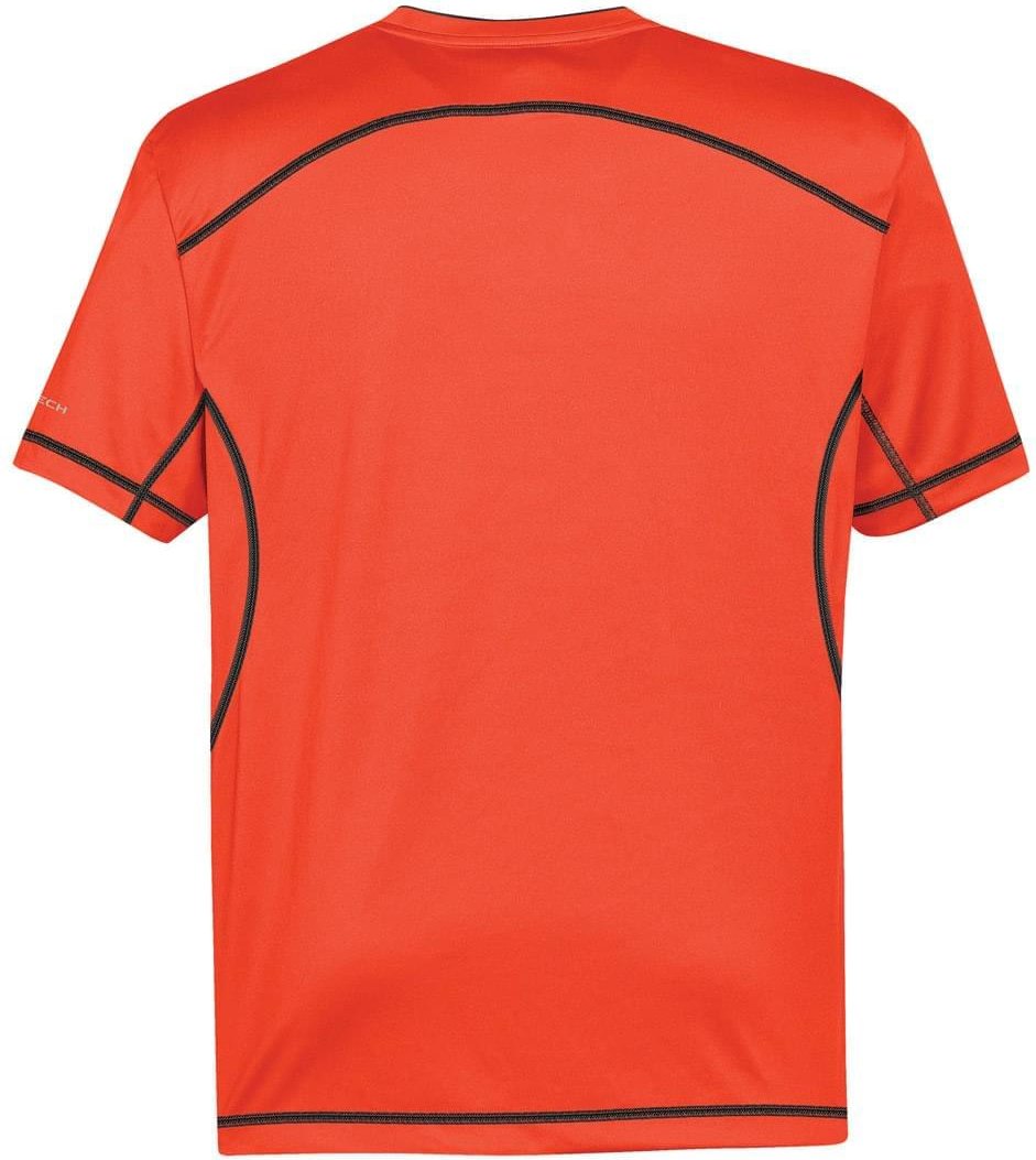 Stormtech Sat400 Men’s H2x-dry Hybrid Tee - Orange - Black - Adult Xs