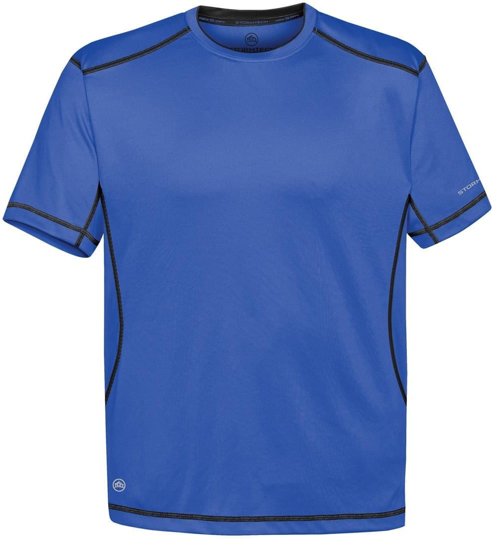 Stormtech Sat400 Men’s H2x-dry Hybrid Tee - Royal - Black - Adult Xs
