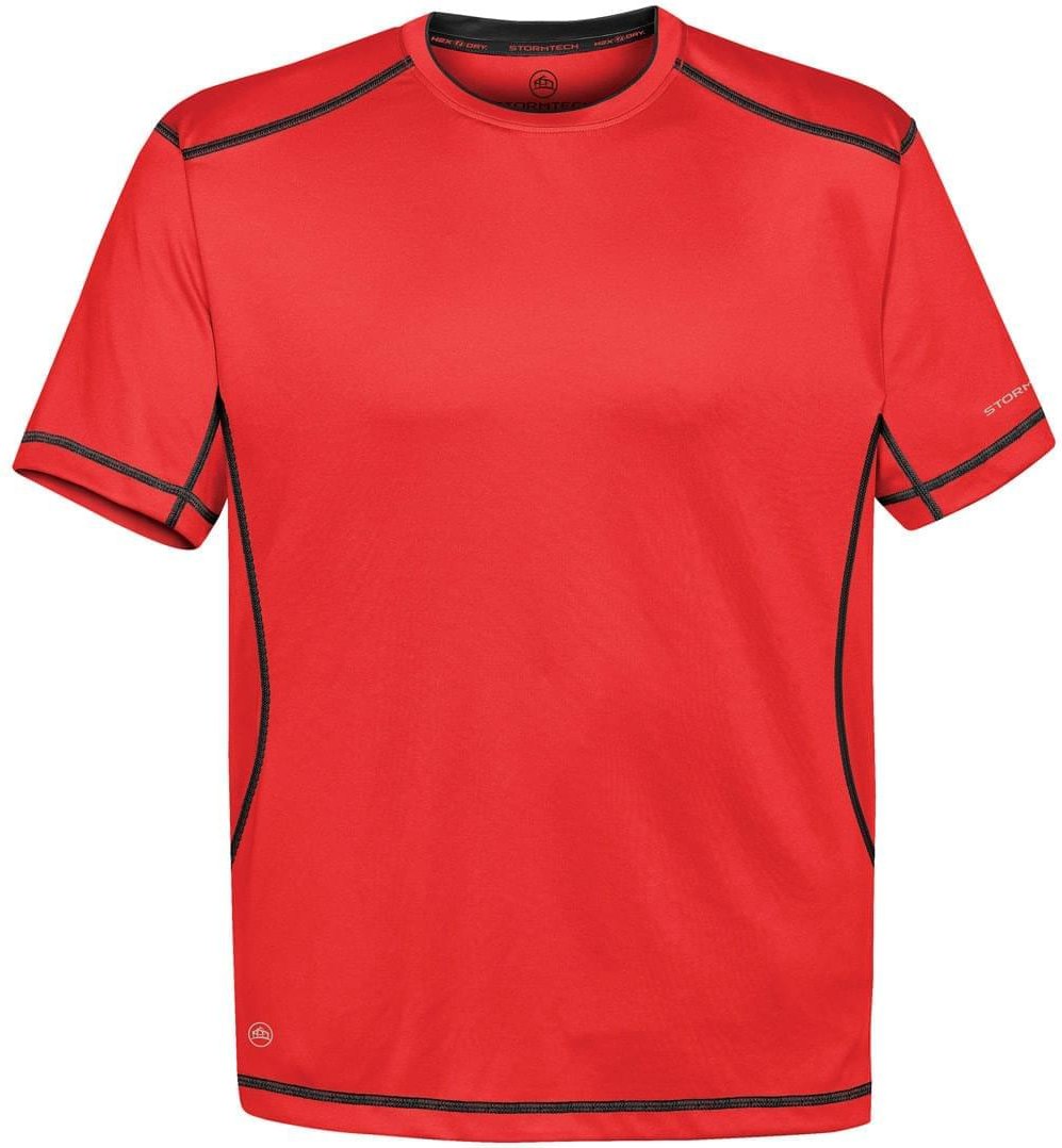 Stormtech Sat400 Men’s H2x-dry Hybrid Tee - True Red Black - Adult l