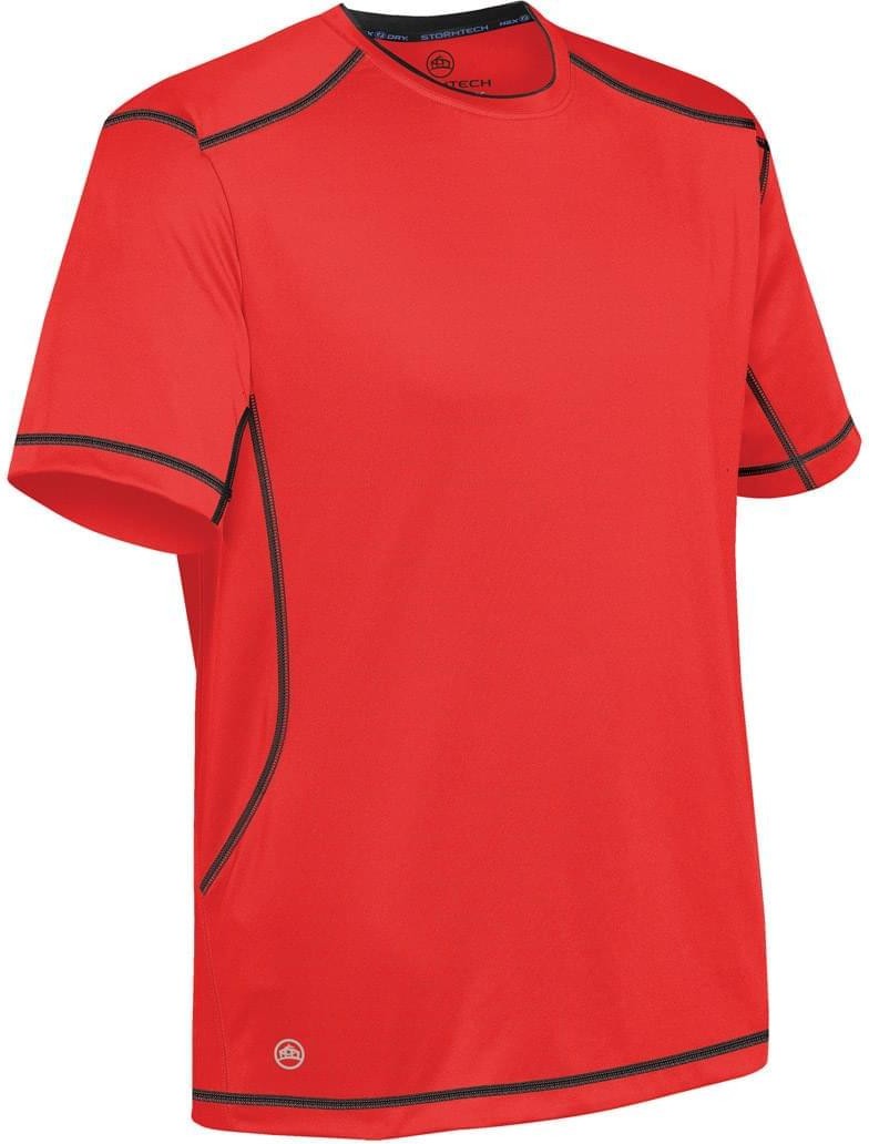 Stormtech Sat400 Men’s H2x-dry Hybrid Tee - True Red Black